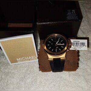 Michael Kors Dylan Men's Watch Style MK8184 Rose Gold & Black